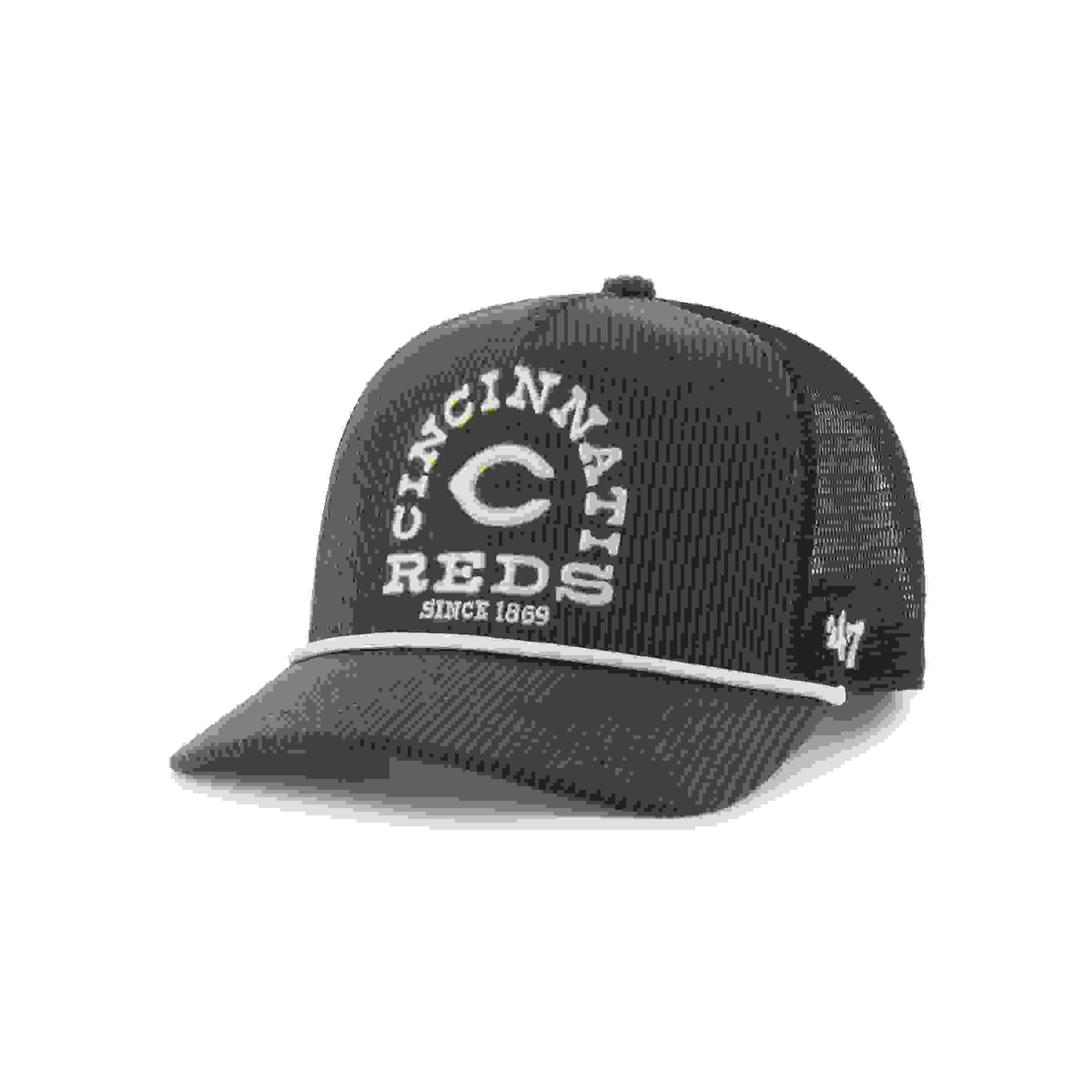 47 Cincinnati Reds Ranchero Mesh Hitch Brown Snapback Hat